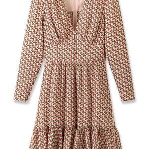 ME+EM Tulip Geo Print Short Fit and Flare Dress Sz 12 NWOT